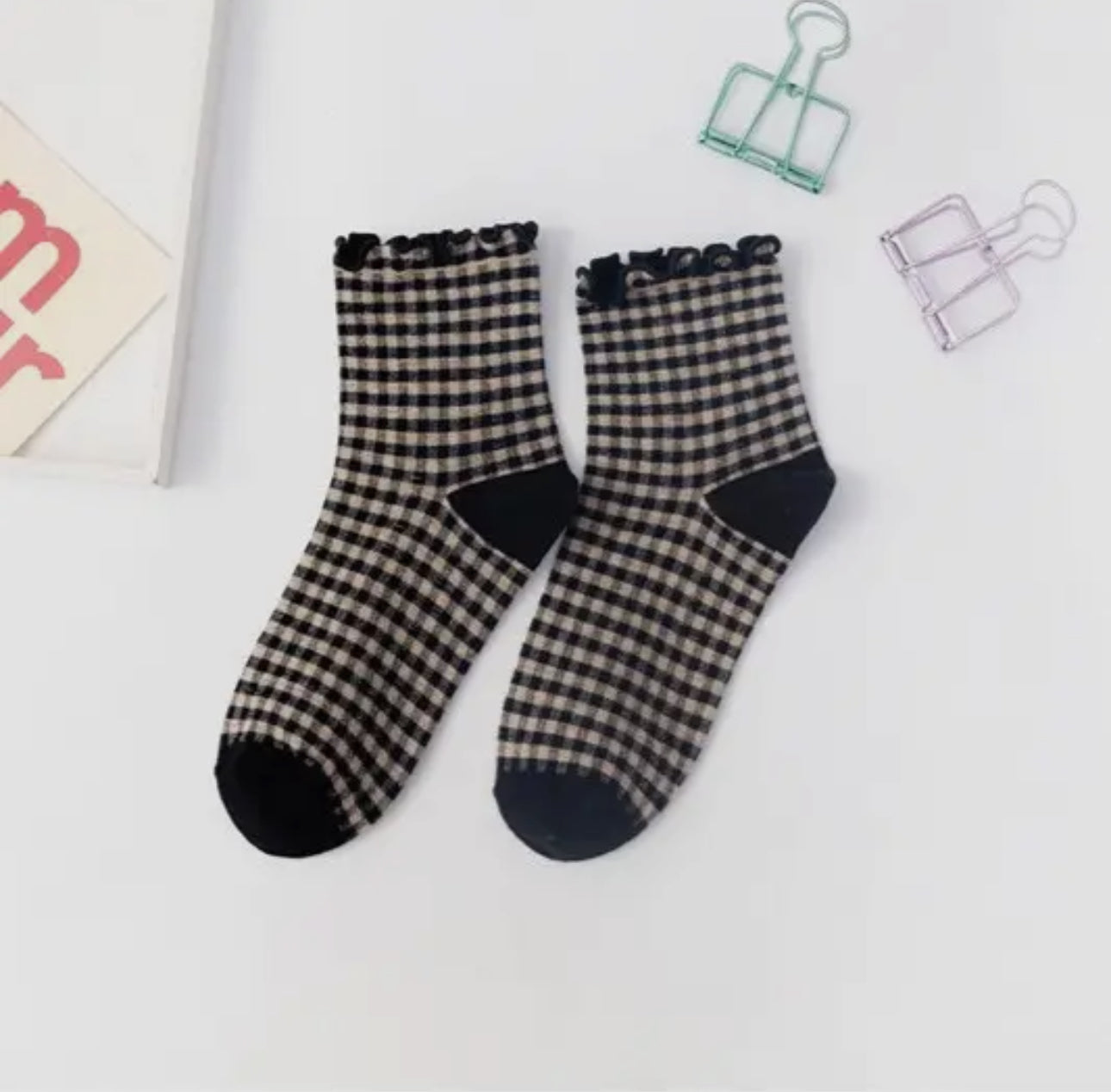 Checkered socks