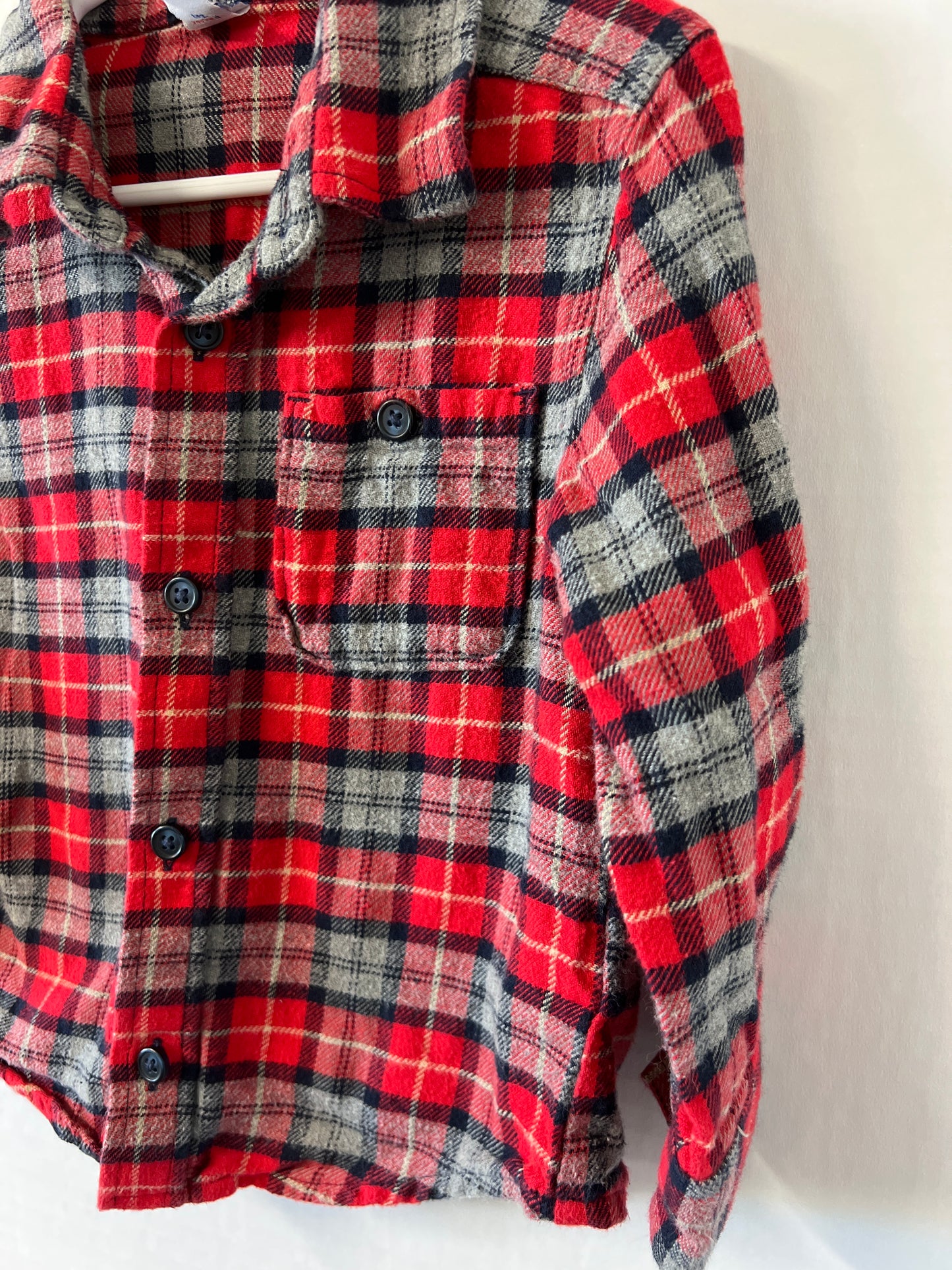 2T old navy flannel button up