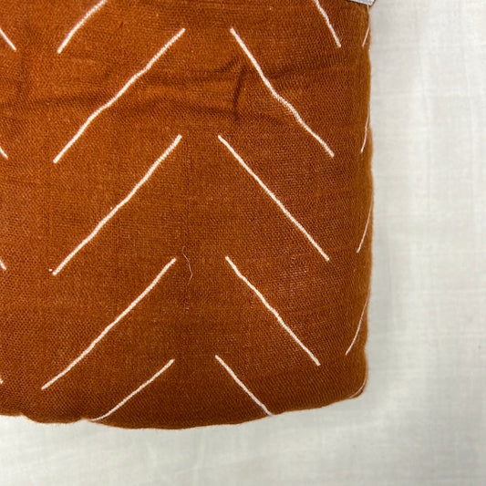 Rust mud cloth Mebie quilt