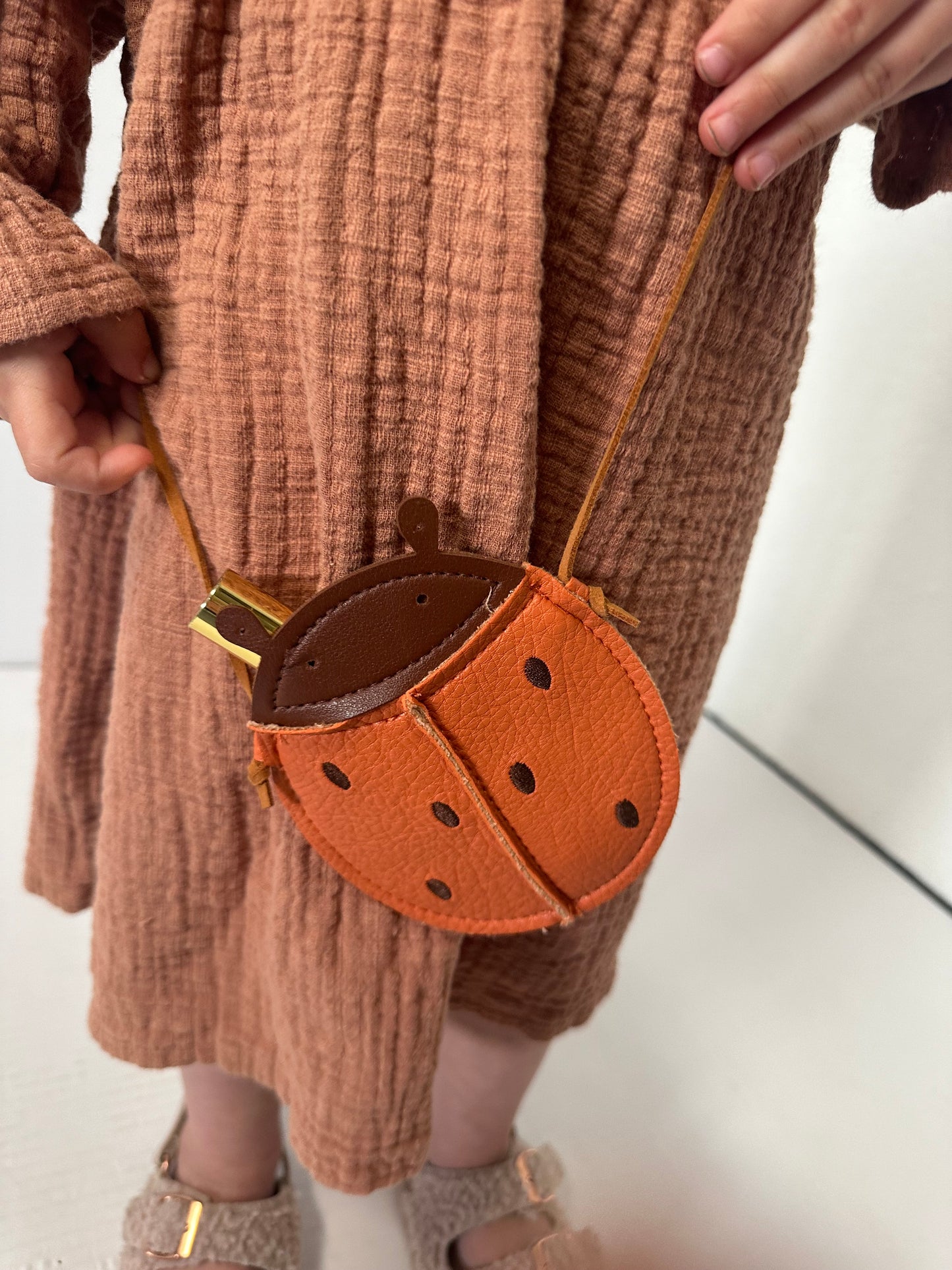 Ladybug leather purse