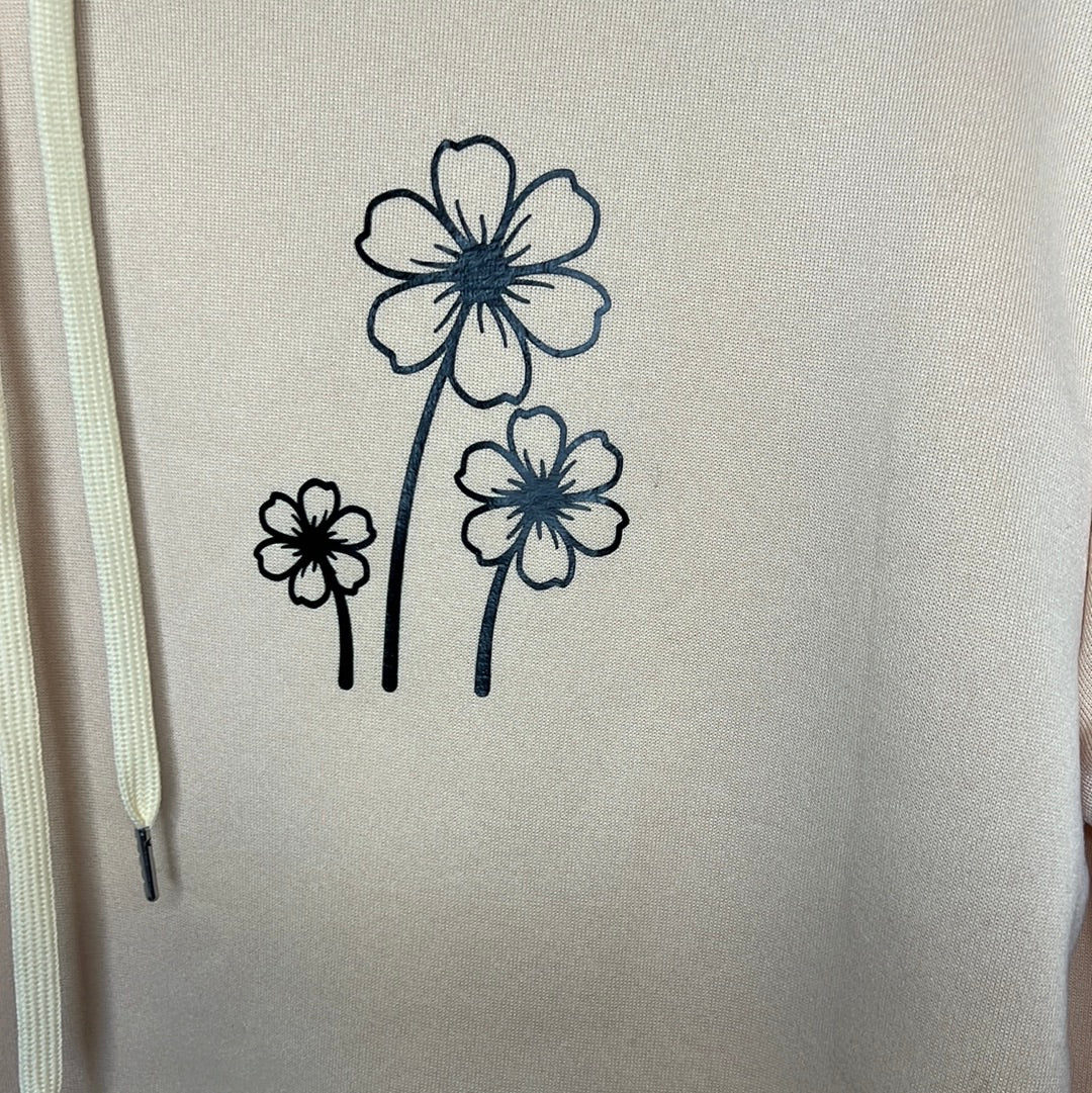 Large flower sweatshirt