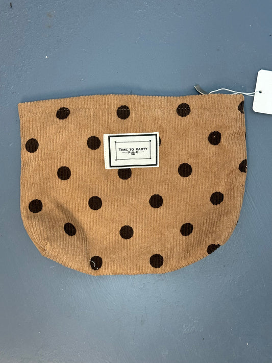 Brown polka dot bag