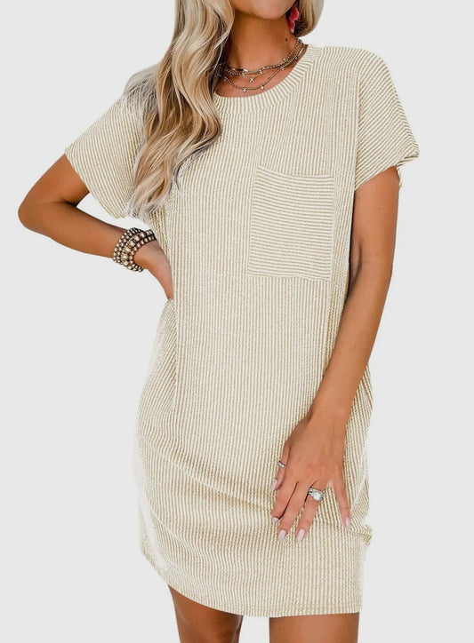 Apricot Casual T-shirt dress