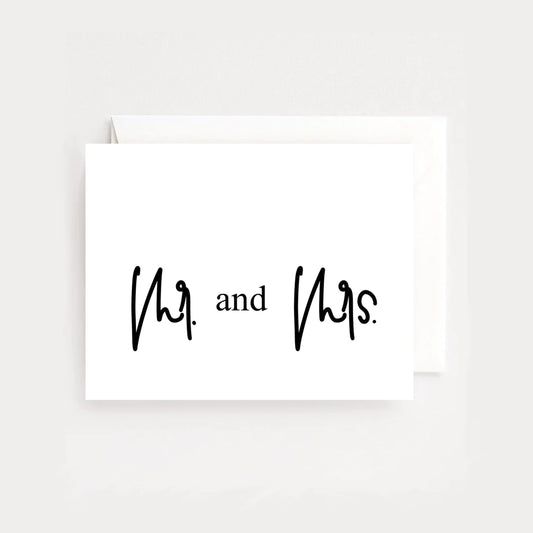 Mr. & Mrs. Wedding Card