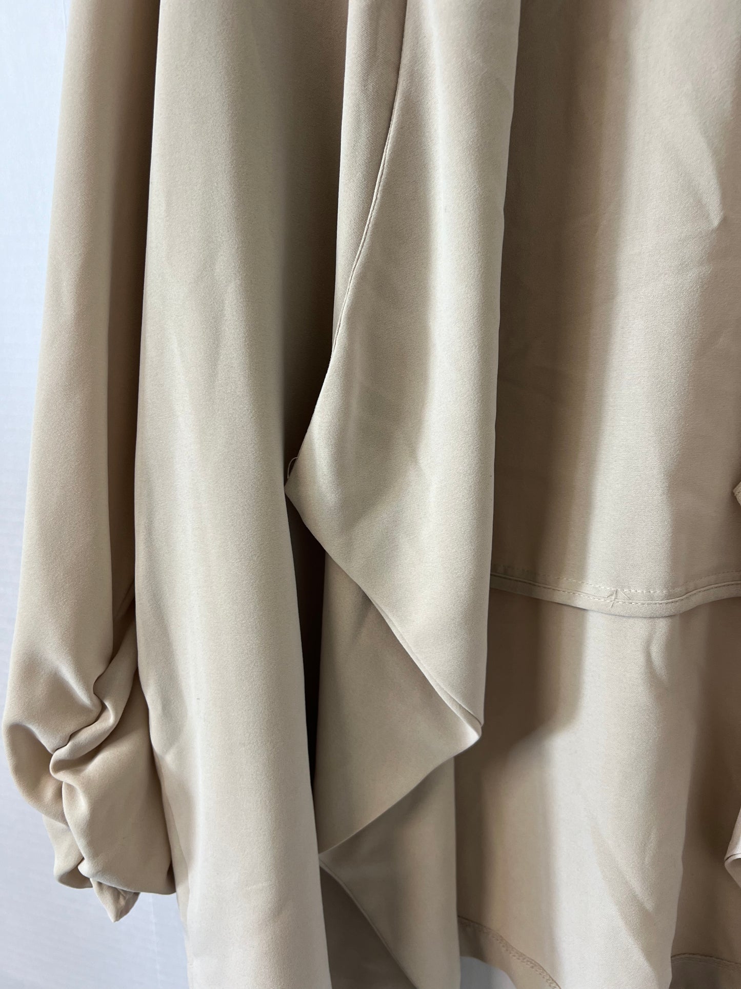 Tan blouse/wrap/jacket 2x